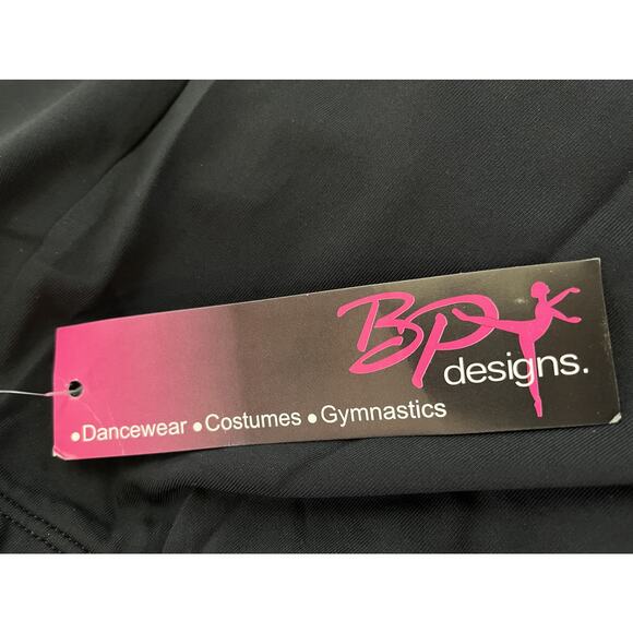 BP Designs Silken Dance Skort in Black Youth Large - Picture 3 of 8